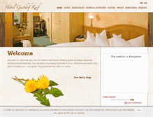Tablet Screenshot of gasthof-reif.de